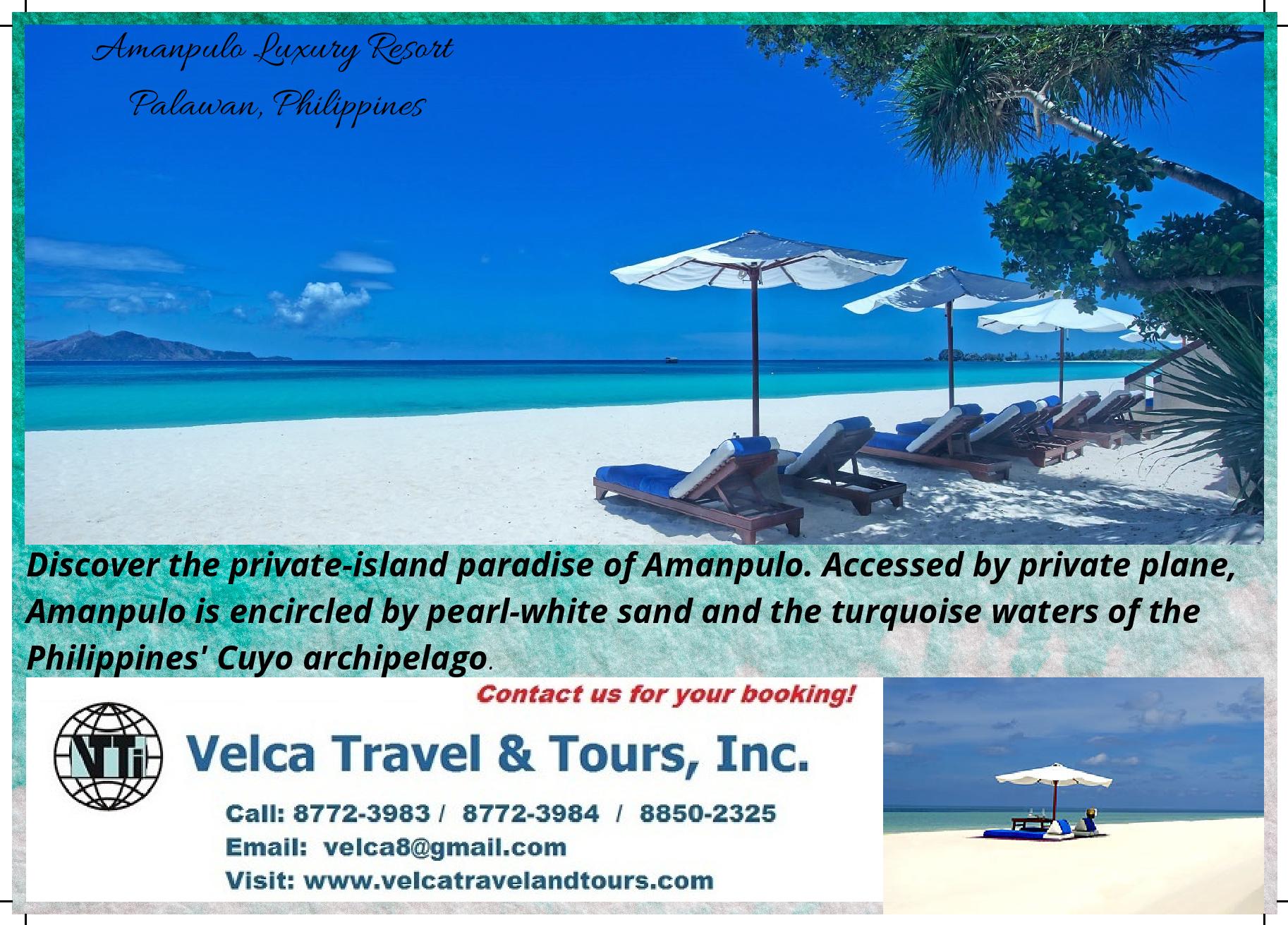 Velca Travel & Tours, Inc. AMANPULO